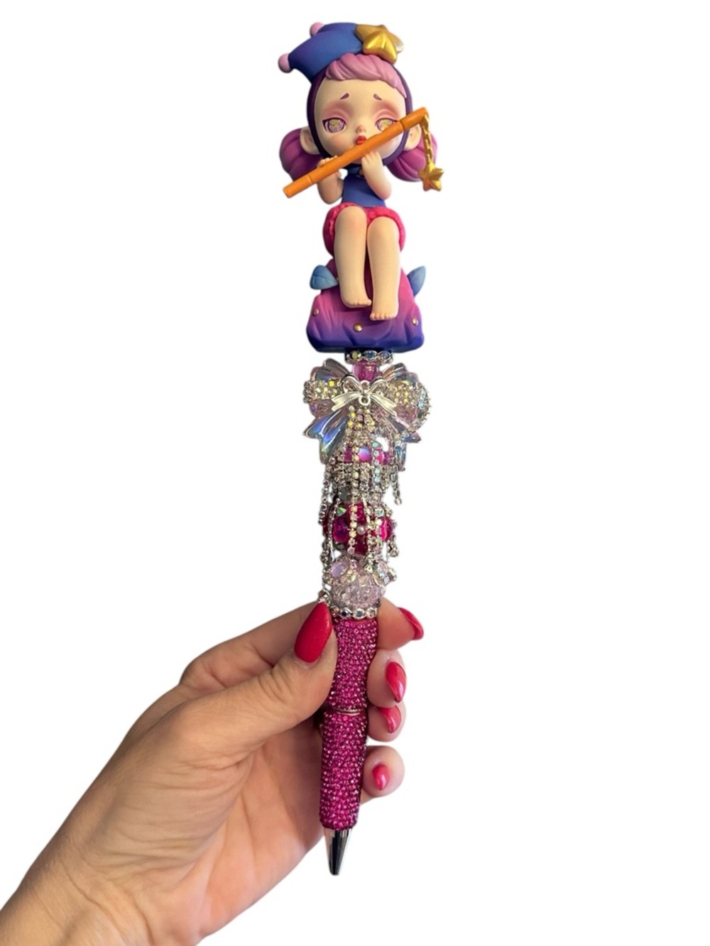 Gorgeous Hand Crafted Pen with an Authentic  Laura the Piper as the Focal